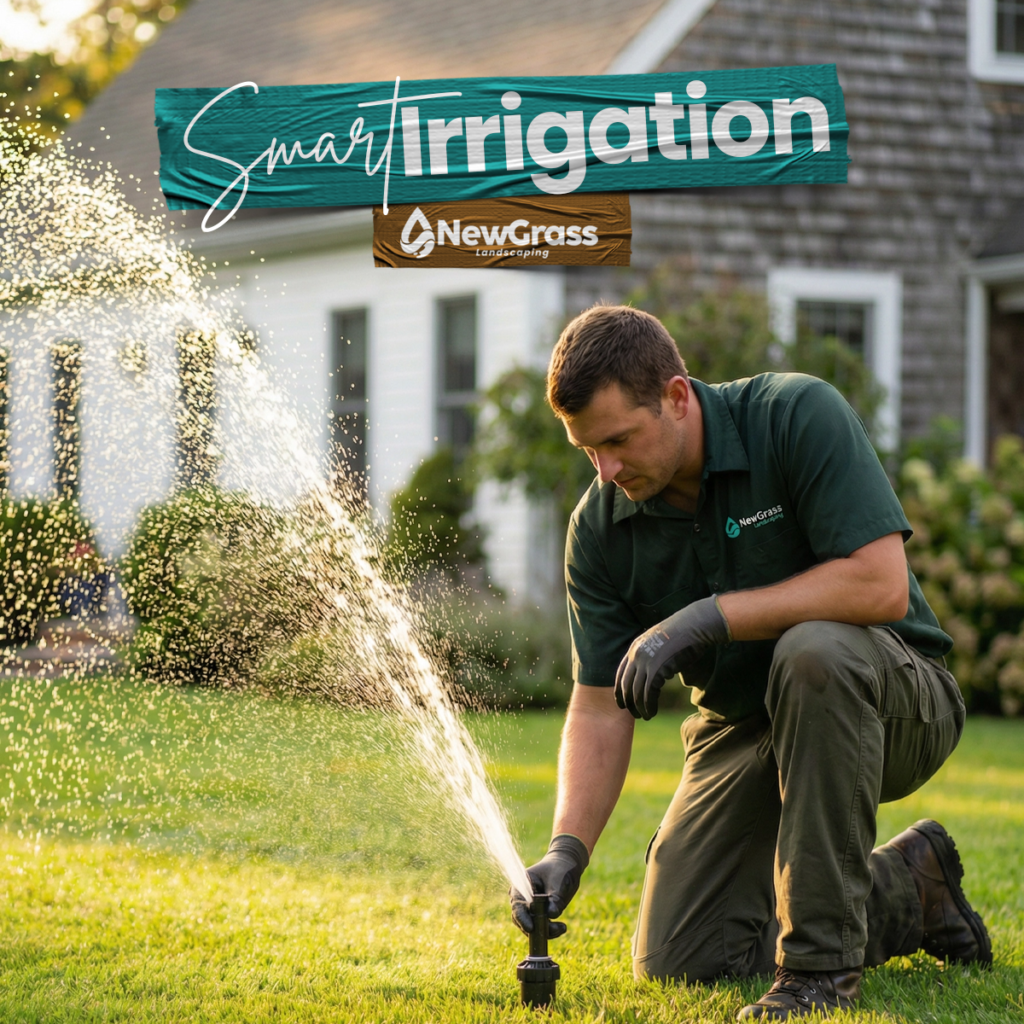 Smart irrigation Cape Cod - professional sprinkler system installation by NewGrass Landscaping