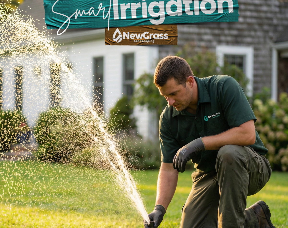 Smart irrigation Cape Cod - professional sprinkler system installation by NewGrass Landscaping